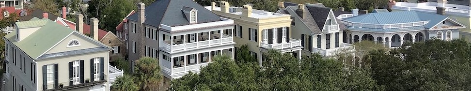 Charleston rooftops and piazzas