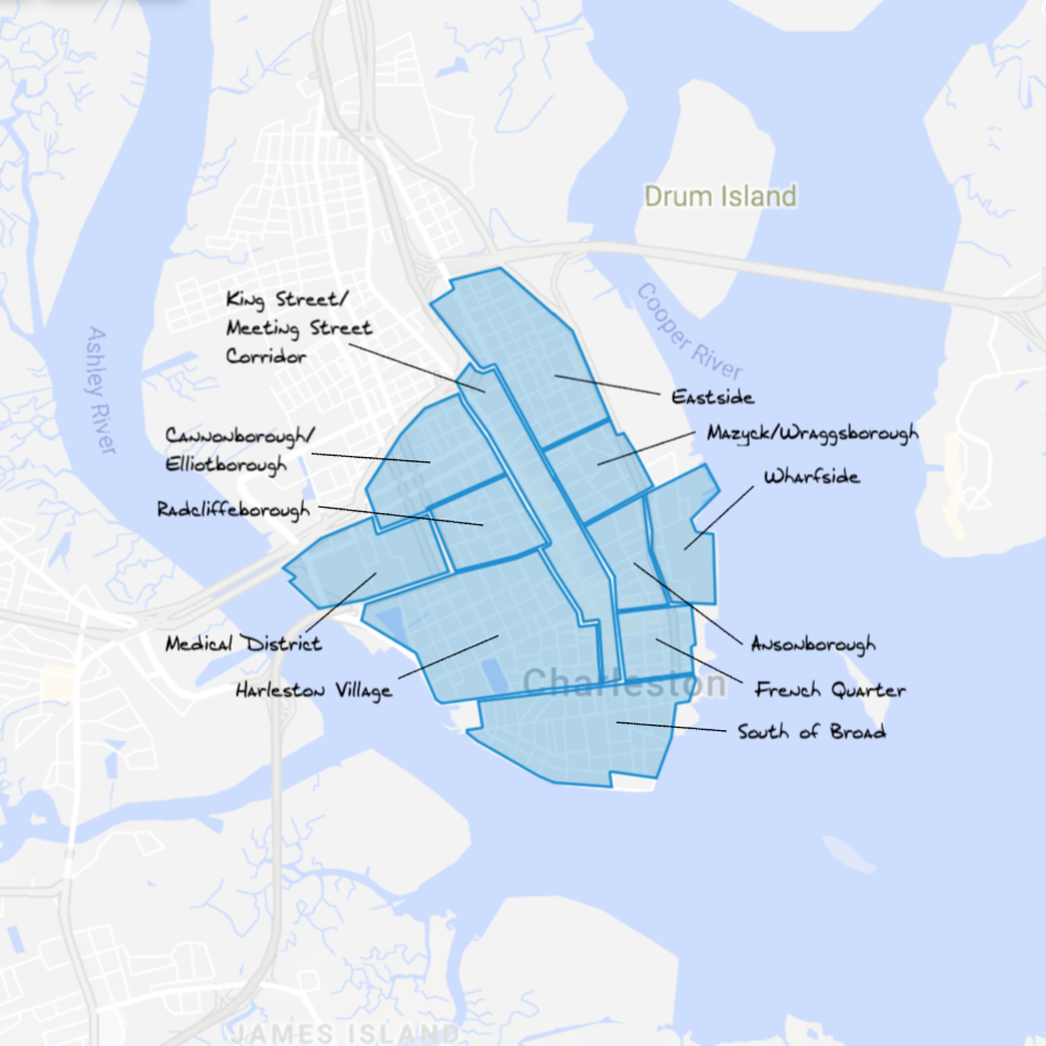 Map Of Downtown Charleston Sc - Maping Resources