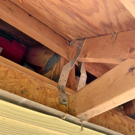 Hurricane roof strap